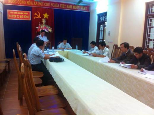 Công bố quyết định thanh tra tại phòng Lao động-TB&XH huyện Tu Mơ Rông.